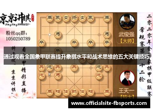 通过观看全国象甲联赛提升象棋水平和战术思维的五大关键技巧 通过观看全国象甲联赛提升象棋水平和战术思维的五大关键技巧